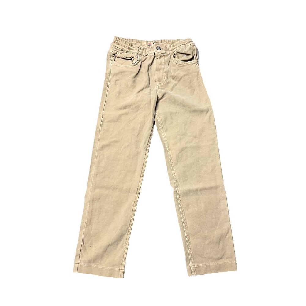 Faherty Stretch Terry Jeans Kids‎ Size 8 Beige Tan 5 Pkt Design Cotton NWOT